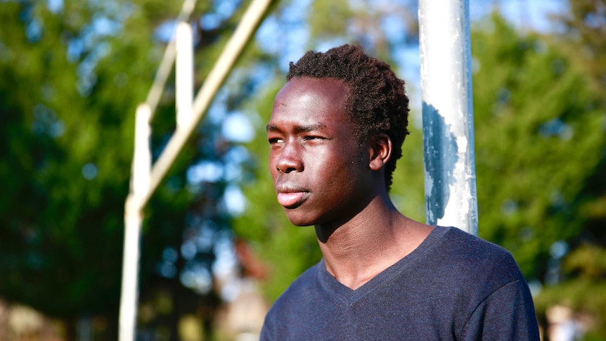 Bul Juach from South Sudan dreams of playing soccer for Australia.