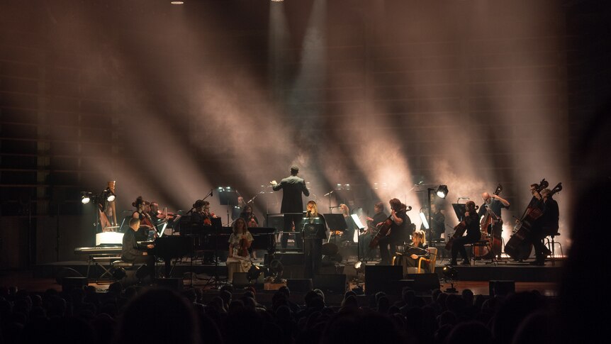The Max Richter and the Tasmanian Symphony Orchestra performing Voices with soloists.