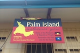 Welcome sign at Palm Island off Townsville in north Queensland