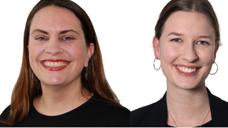 Headshot of Georgia Stynes and Saskia Mabin 