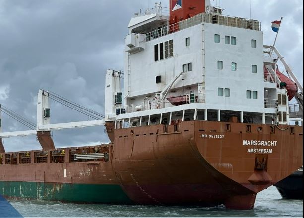 Ship banned from Australia.