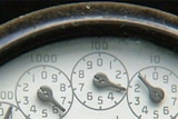 Household electricity meter measuring power useage
