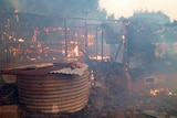 Bushfire destroys shed in Kersbrook