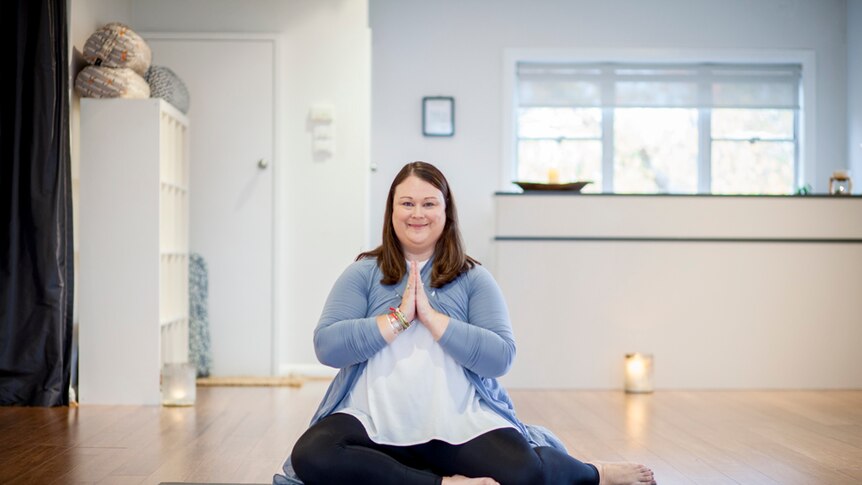 The founder of Fat Yoga Sarah Harry.