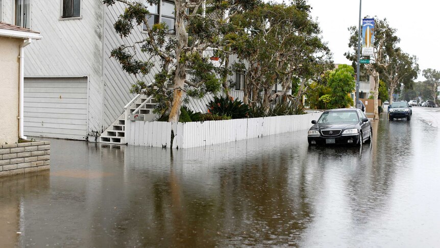 A powerful winter storm hits Southern California causing flooding