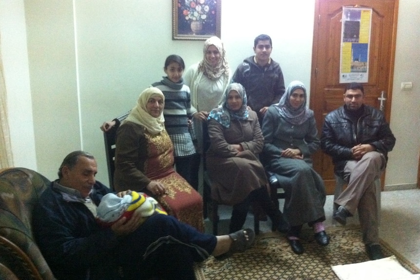 Ramia Abdo Sultan's family in Gaza, which has been the target of Israeli weapons