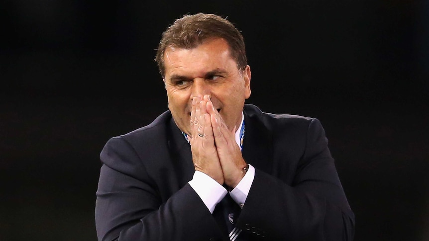 Ange Postecoglou at his last Melbourne Victory game