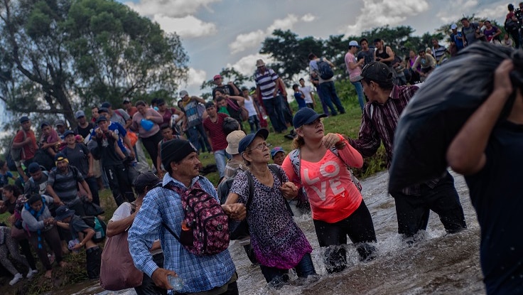 Migrant caravans have been leaving El Salvador, Guatemala and Honduras to reach the United States.