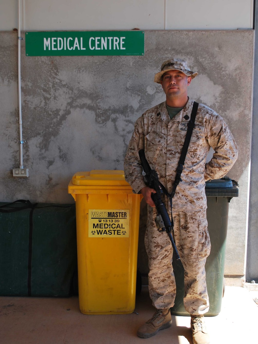 US Navy Medical Officer HM1 John Nowaczyk