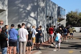 Queue at Centrelink Victoria Park