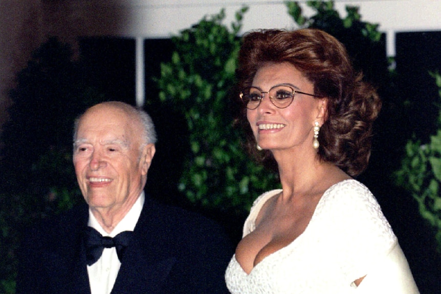 Sophia Loren and Carlo Ponti in 1996