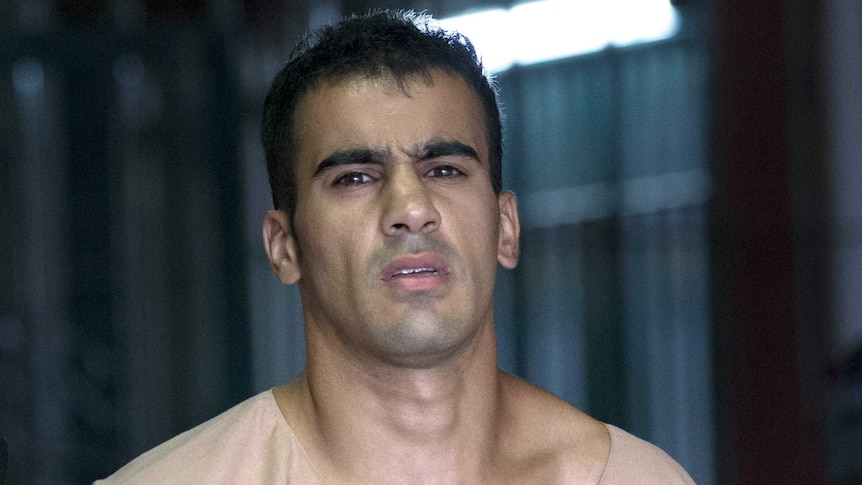 Bahraini soccer player Hakeem al-Araibi dressed in Thai prison garb