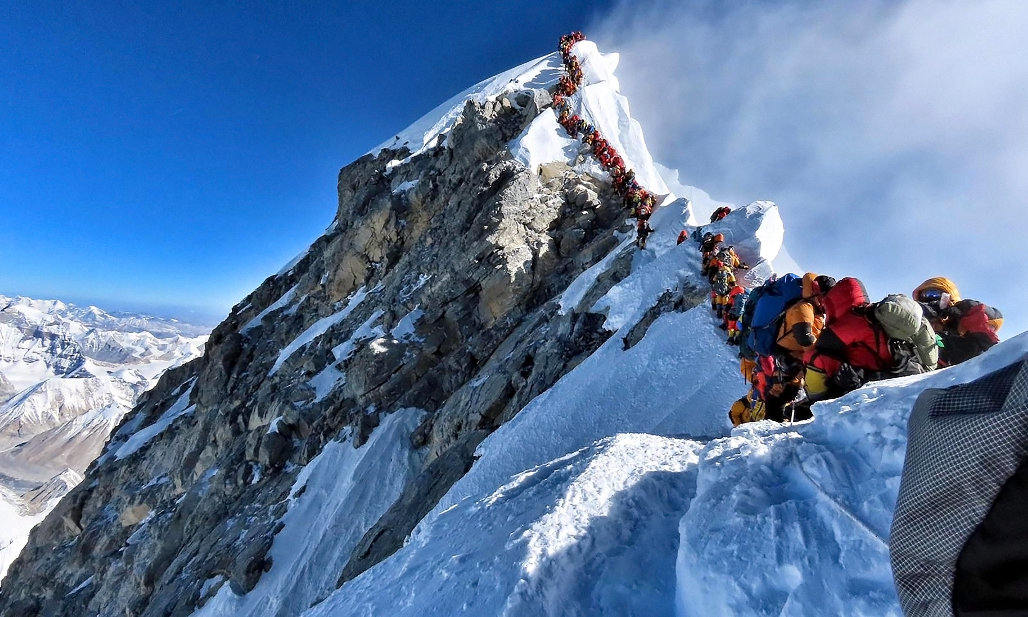 Crowded summit