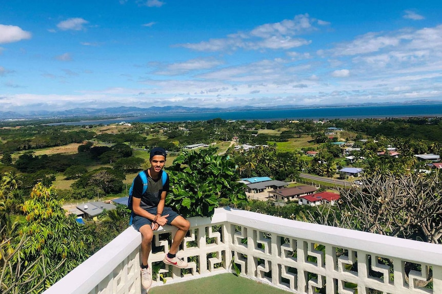 Robi Alam holidaying in Fiji in 2019.