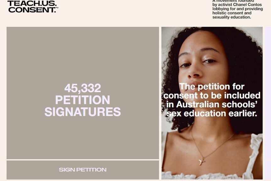 A screenshot of a website that hold a petition for 45,332 signatures. 