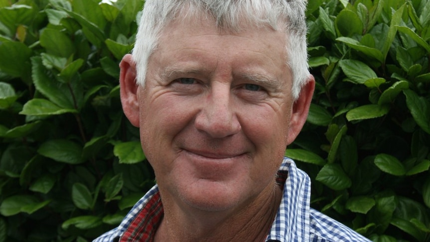 Man standing in front of plant wall