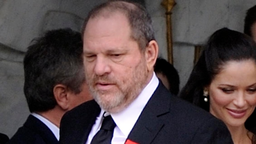 Harvey Weinstein with his Legion of Honour.