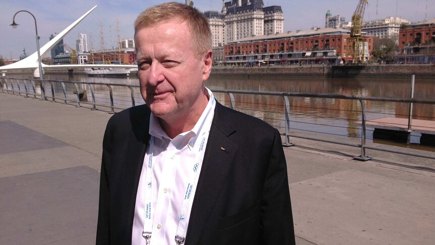 Australia's John Coates outside an International Olympic Committee meeting in Buenos Aires in 2013.