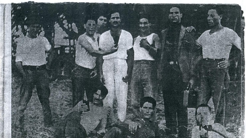 A photo of some members of the Black Hand from a magazine of the time.