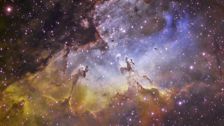 Eagle Nebula in Hubble Palette