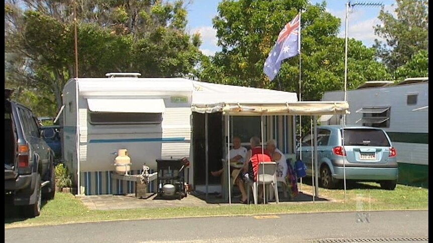 The Qld floods and cyclones pushed many caravan travellers to inland areas before they headed to the coast.