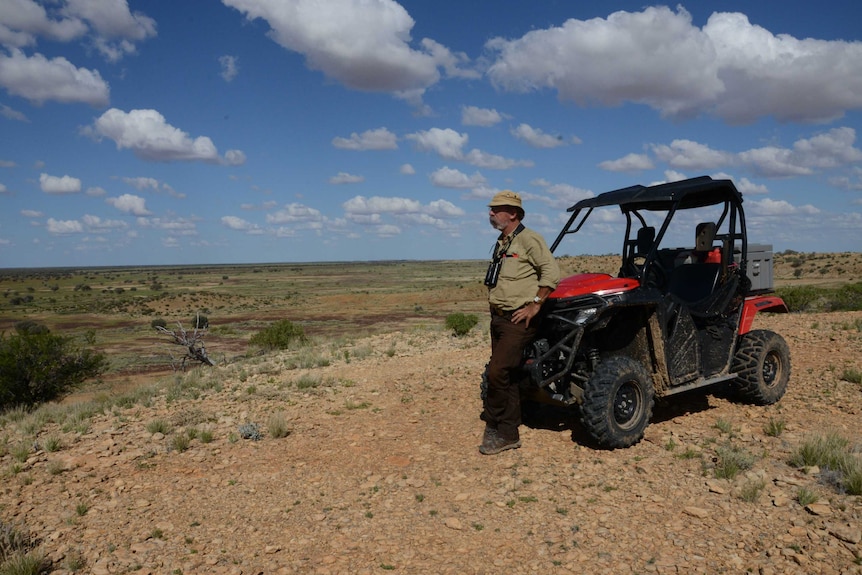 John Young in the field at Diamantina