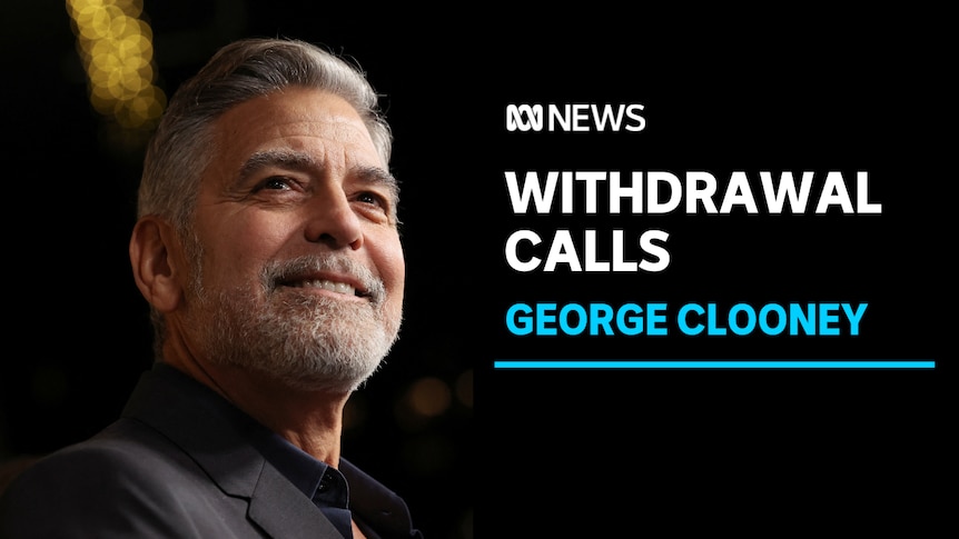 Withdrawal Calls, George Clooney: George Clooney smiling while looking off-camera.