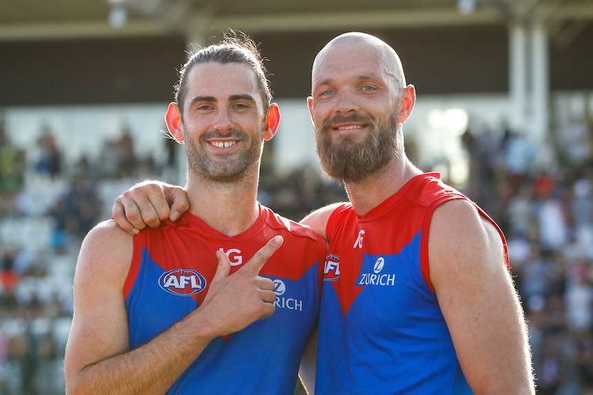 Brodie Grundy and Max Gawn