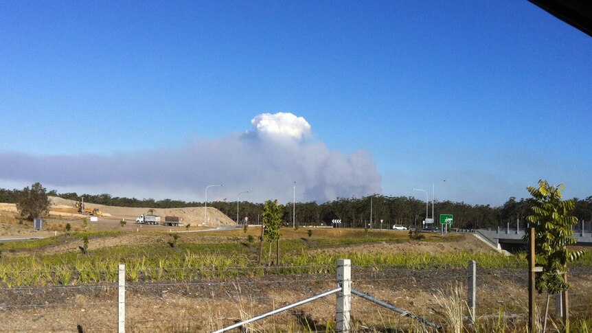 Bushfire smoke, near Kempsey