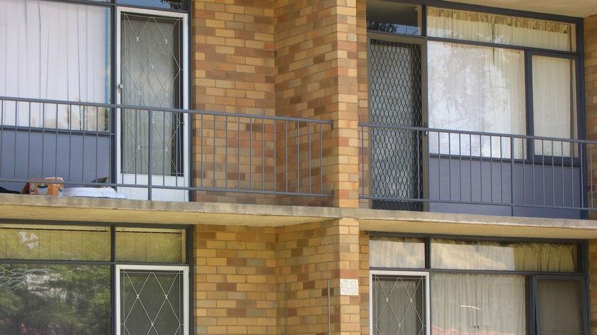 Close up photo of a block of flats in Canberra