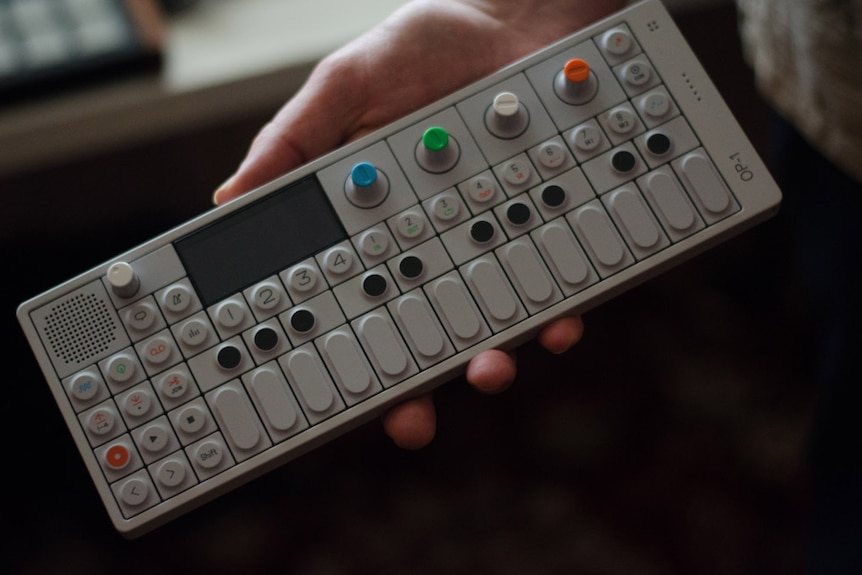 An OP-1 synthesizer