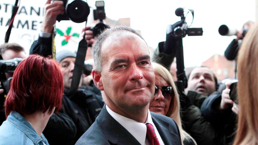 Tommy Sheridan arrives at the High Court in Glasgow.