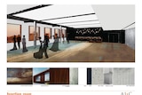Plans for the function room at Broken Hill's Civic Centre.