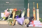 Memorial for Phillip Hughes outside the Sydney Cricket Ground