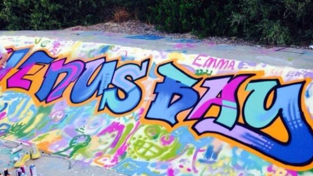 The results of a recent summer holiday street art program, at the Venus Bay skate park in South Gippsland.