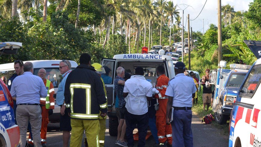Australian tourists hurt during a bus crash in Port Vila