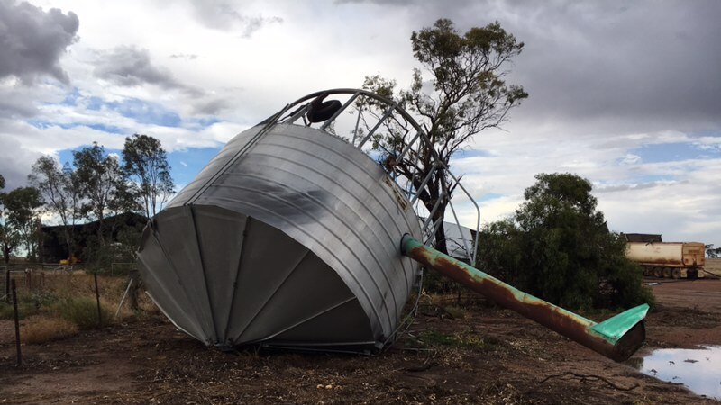 Thunderstorms ripped through this Cunderdin farm