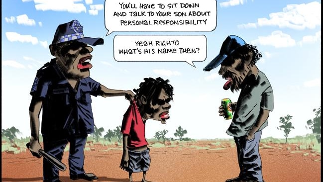 The Bill Leak cartoon in The Australian.