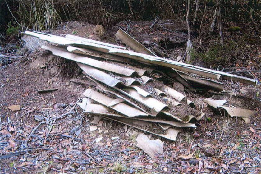 Lake Macquarie council warned about illegally dumped asbestos in a neighbouring council area.