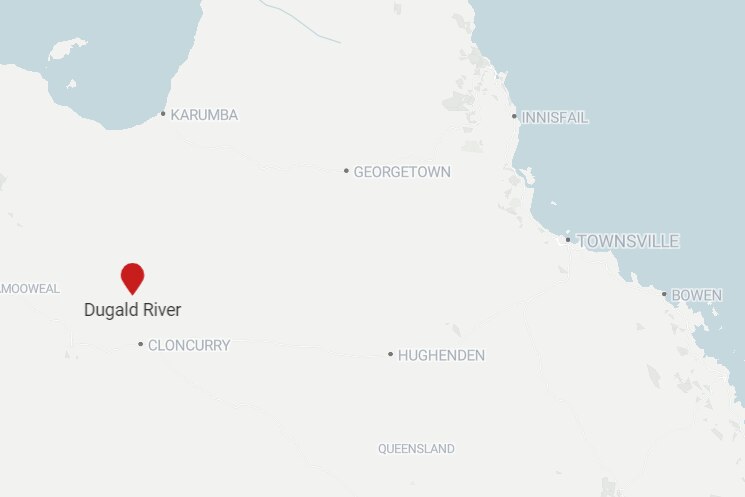 Map showing Dugald River near Cloncurry