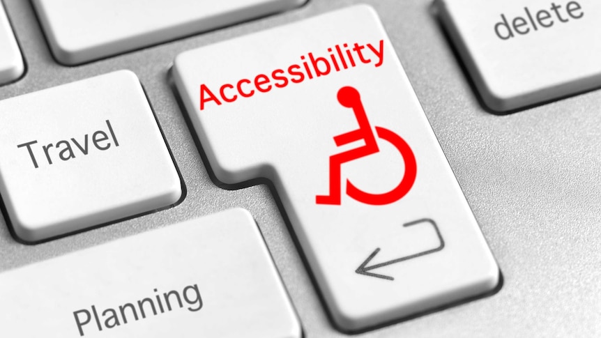 keyboard with accessibility / wheelchair image
