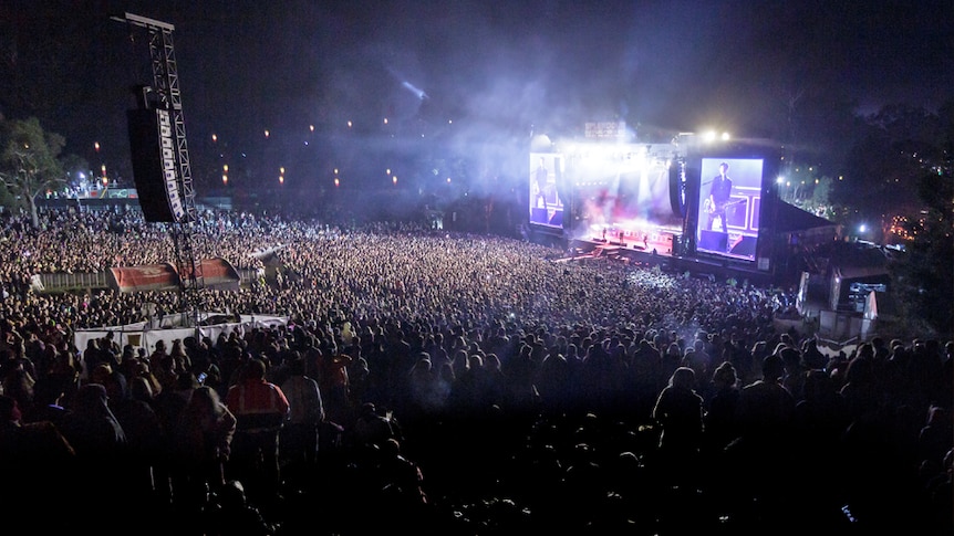 Catfish and the Bottlemen performing at the Amphitheatre at Splendour In The Grass 2019