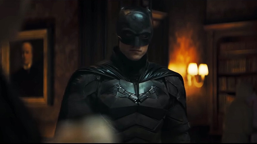 A screencap from the 2020 trailer to The Batman