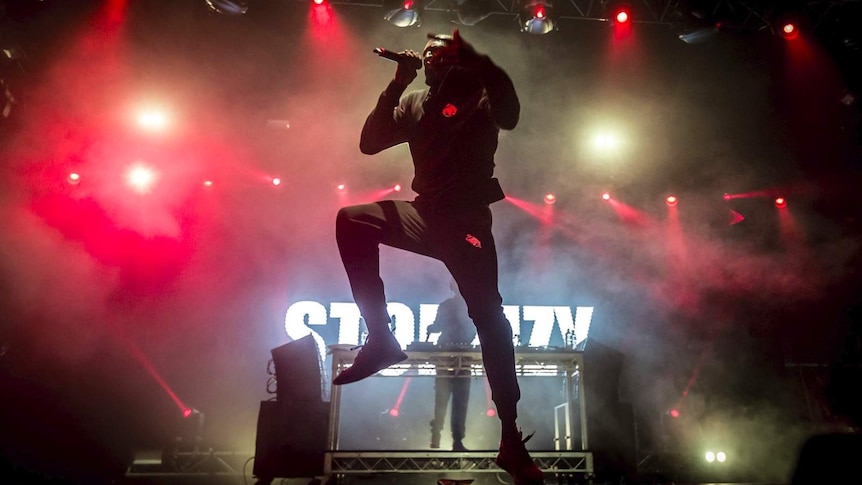 Stormzy at his Splendour In The Grass 2017 set