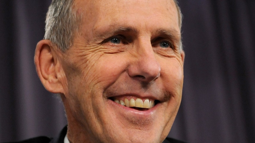 Greens Senator Bob Brown smiles