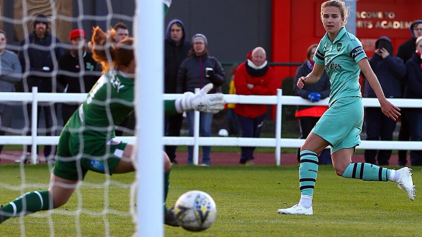 Dutch striker Vivianne Miedema has scored 14 goals in seven starts for Arsenal this season.