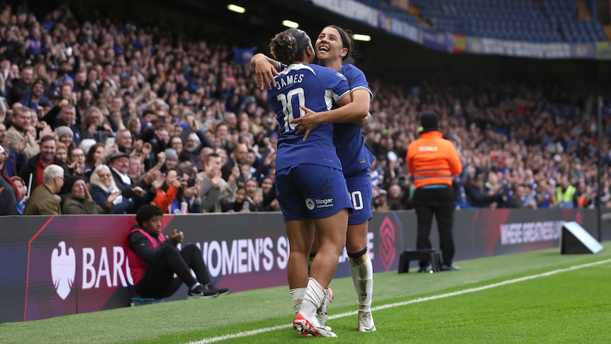 Chelsea, leader de la Super League féminine, a battu Liverpool 5-1 avec l’aide de Sam Kerr dans le triplé de Lauren James