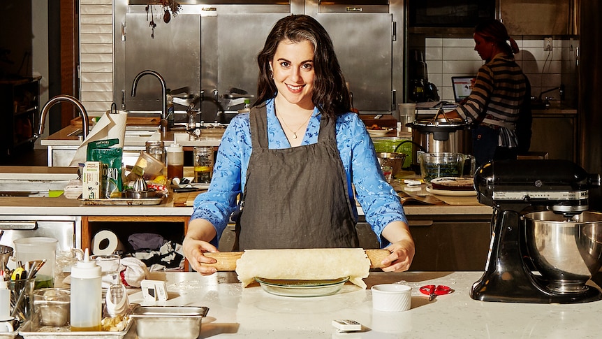 Gourmet Makes Host Claire Saffitz in the Bon Appetit kitchen