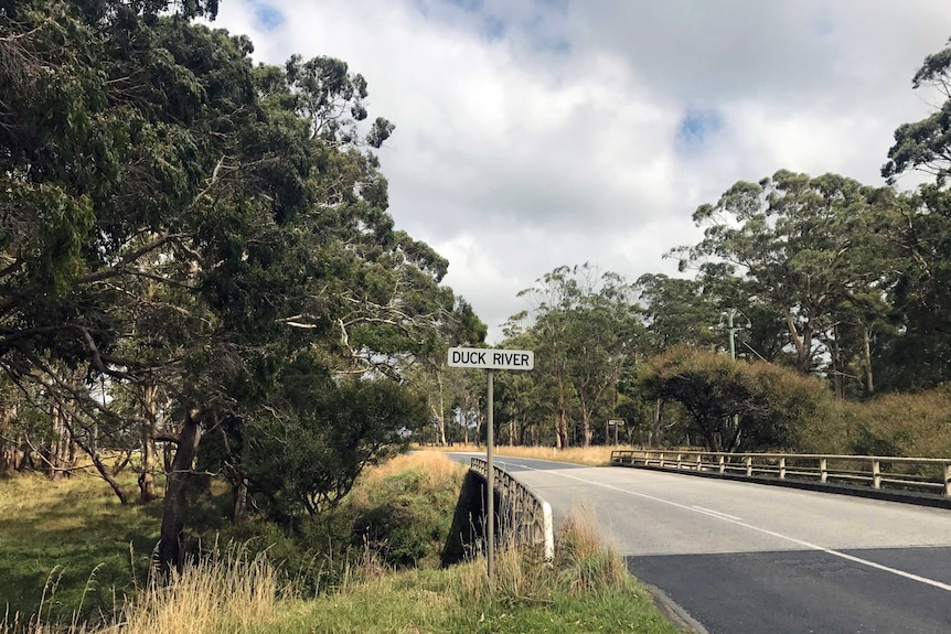 The bridge over the Duck River in Tasmania.