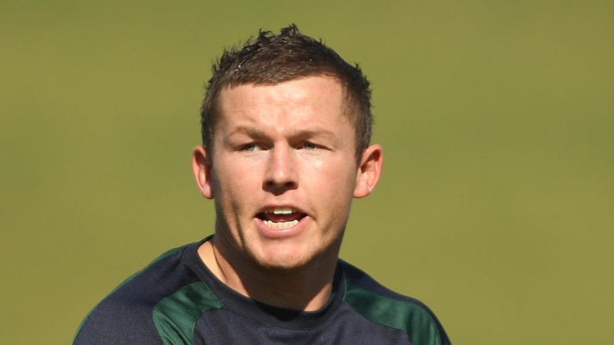 Todd Carney runs the ball at Kangaroos training at WIN Jubilee Stadium in Sydney